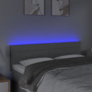 vidaXL világosszürke szövet LED-es fejtámla 144 x 5 x 78/88 cm