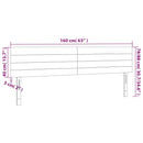 vidaXL tópszínű szövet LED-es fejtámla 160x5x78/88 cm