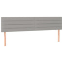 vidaXL világosszürke szövet LED-es fejtámla 180x5x78/88 cm
