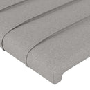 vidaXL világosszürke szövet LED-es fejtámla 180x5x78/88 cm