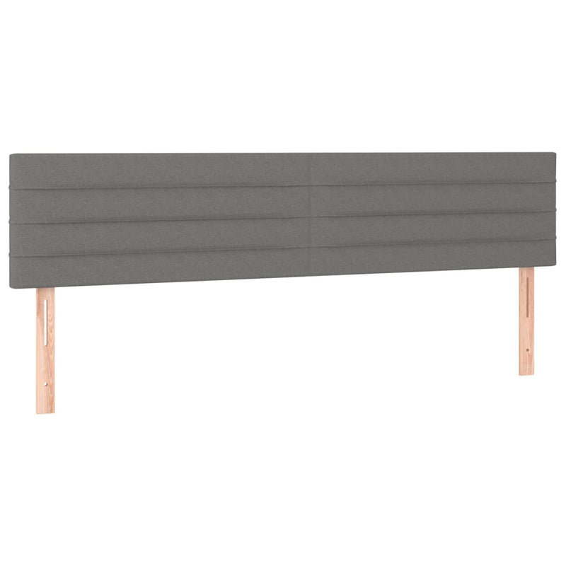 vidaXL sötétszürke szövet LED-es fejtámla 180x5x78/88 cm