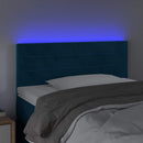 vidaXL sötétkék bársony LED-es fejtámla 80 x 5 x 78/88 cm