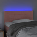 vidaXL rózsaszín bársony LED-es fejtámla 80 x 5 x 78/88 cm