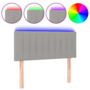 vidaXL világosszürke szövet LED-es fejtámla 80 x 5 x 78/88 cm