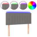 vidaXL sötétszürke szövet LED-es fejtámla 90x5x78/88 cm