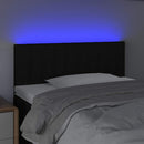 vidaXL fekete szövet LED-es fejtámla 100x5x78/88 cm