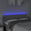 vidaXL világosszürke szövet LED-es fejtámla 144 x 5 x 78/88 cm