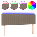 vidaXL tópszínű szövet LED-es fejtámla 144x5x78/88 cm