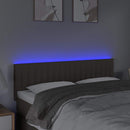vidaXL tópszínű szövet LED-es fejtámla 144x5x78/88 cm