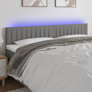 vidaXL sötétszürke szövet LED-es fejtámla 180x5x78/88 cm