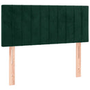 vidaXL sötétzöld bársony LED-es fejtámla 80 x 5 x 78/88 cm