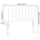 vidaXL sötétzöld bársony LED-es fejtámla 80 x 5 x 78/88 cm