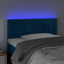 vidaXL sötétkék bársony LED-es fejtámla 80 x 5 x 78/88 cm