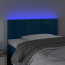 vidaXL sötétkék bársony LED-es fejtámla 90x5x78/88 cm