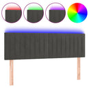 vidaXL sötétszürke bársony LED-es fejtámla 144x5x78/88 cm