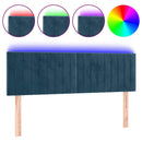 vidaXL sötétkék bársony LED-es fejtámla 144x5x78/88 cm
