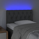 vidaXL világosszürke szövet LED-es fejtámla 80 x 7 x 78/88 cm