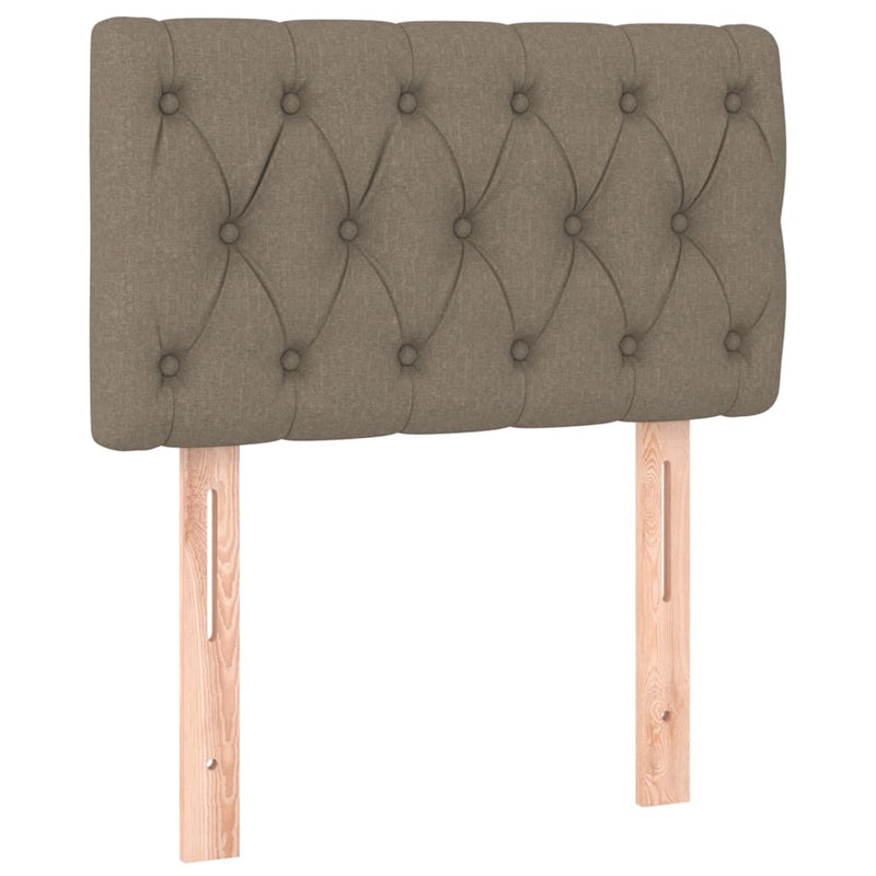 vidaXL tópszínű szövet LED-es fejtámla 80 x 7 x 78/88 cm
