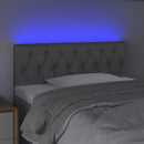 vidaXL világosszürke szövet LED-es fejtámla 90 x 7 x 78/88 cm