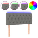 vidaXL sötétszürke szövet LED-es fejtámla 100 x 7 x 78/88 cm