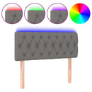 vidaXL sötétszürke szövet LED-es fejtámla 100 x 7 x 78/88 cm