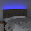 vidaXL tópszínű szövet LED-es fejtámla 100 x 7 x 78/88 cm