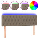 vidaXL tópszínű szövet LED-es fejtámla 144x7x78/88 cm