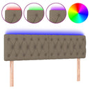 vidaXL tópszínű szövet LED-es fejtámla 144x7x78/88 cm