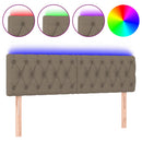 vidaXL tópszínű szövet LED-es fejtámla 160x7x78/88 cm