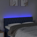 vidaXL kék szövet LED-es fejtámla 160x7x78/88 cm