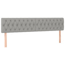 vidaXL világosszürke szövet LED-es fejtámla 180x7x78/88 cm