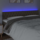 vidaXL tópszínű szövet LED-es fejtámla 180x7x78/88 cm