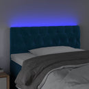 vidaXL sötétkék bársony LED-es fejtámla 90 x 7 x 78/88 cm