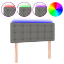 vidaXL sötétszürke szövet LED-es fejtámla 80 x 5 x 78/88 cm