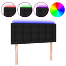 vidaXL fekete szövet LED-es fejtámla 80 x 5 x 78/88 cm