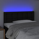 vidaXL fekete szövet LED-es fejtámla 80 x 5 x 78/88 cm