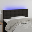 vidaXL fekete szövet LED-es fejtámla 80 x 5 x 78/88 cm