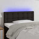 vidaXL fekete szövet LED-es fejtámla 100x5x78/88 cm