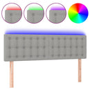 vidaXL világosszürke szövet LED-es fejtámla 144 x 5 x 78/88 cm