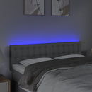 vidaXL világosszürke szövet LED-es fejtámla 144 x 5 x 78/88 cm
