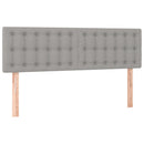 vidaXL világosszürke szövet LED-es fejtámla 144 x 5 x 78/88 cm
