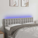 vidaXL világosszürke szövet LED-es fejtámla 144 x 5 x 78/88 cm