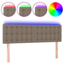 vidaXL tópszínű szövet LED-es fejtámla 144x5x78/88 cm