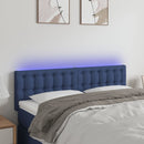vidaXL kék szövet LED-es fejtámla 144x5x78/88 cm