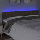 vidaXL tópszínű szövet LED-es fejtámla 180x5x78/88 cm