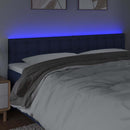 vidaXL kék szövet LED-es fejtámla 200x5x78/88 cm