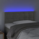 vidaXL világosszürke bársony LED-es fejtámla 80 x 5 x 78/88 cm