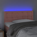vidaXL rózsaszín bársony LED-es fejtámla 80 x 5 x 78/88 cm