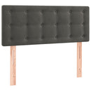 vidaXL sötétszürke bársony LED-es fejtámla 100x5x78/88 cm