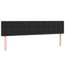 vidaXL fekete bársony LED-es fejtámla 160x5x78/88 cm